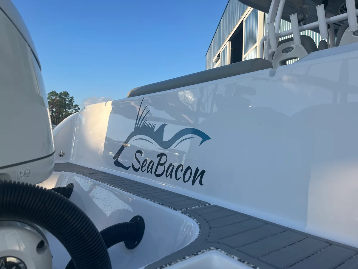 SeaBacon custom boat graphics